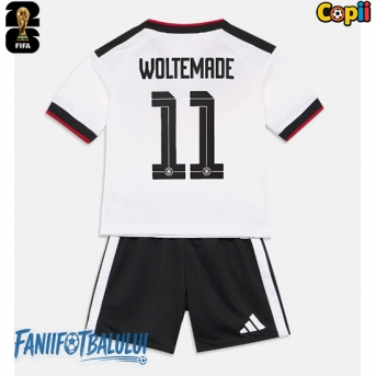 Germania Nick Woltemade #11 Echipament de Fotbal Replică Mondial 2026 Copii Acasa (+ Șorturi)